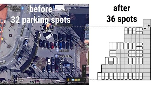 Parking lot layout